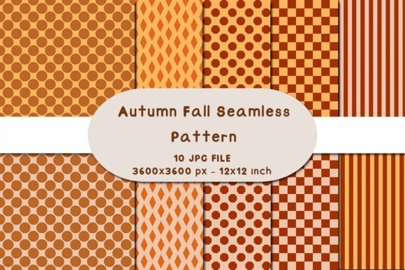 Autumn Fall Seamless Pattern Geomatic