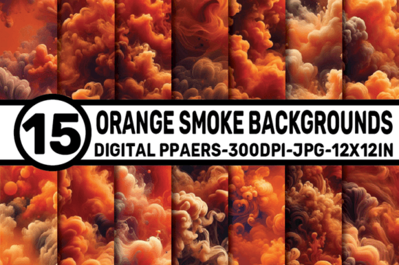 Enhancing Digital Creativity with Orange Smoke Backgrounds: A Modern Design Essential