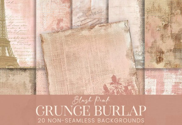 Grunge Burlap Pastel Pink Blush Texture: A Creative and Versatile Design Element