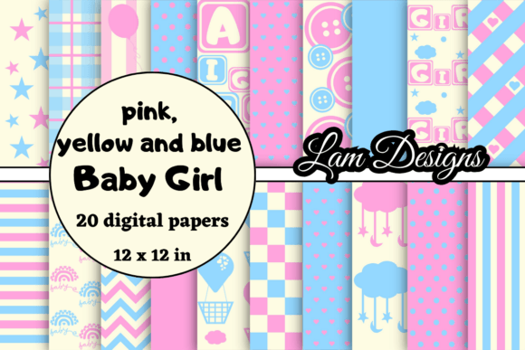 Pink, Yellow and Blue Baby Girl Papers: A Versatile Tool for Modern Creativity