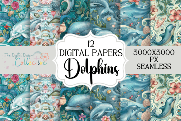 Seamless Dolphins Digital Paper Pack: Creative Inspiration & Uses
