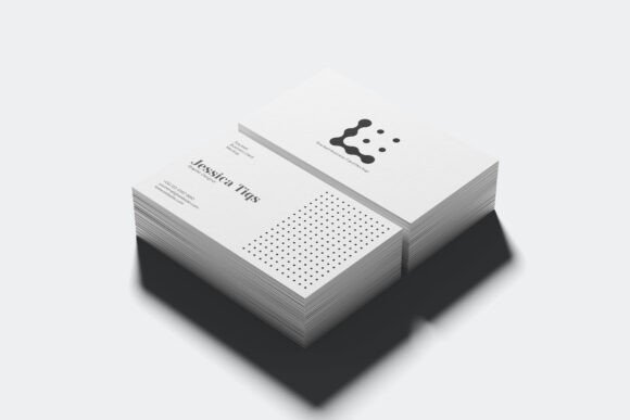 Stacked Business Card Mockup V3