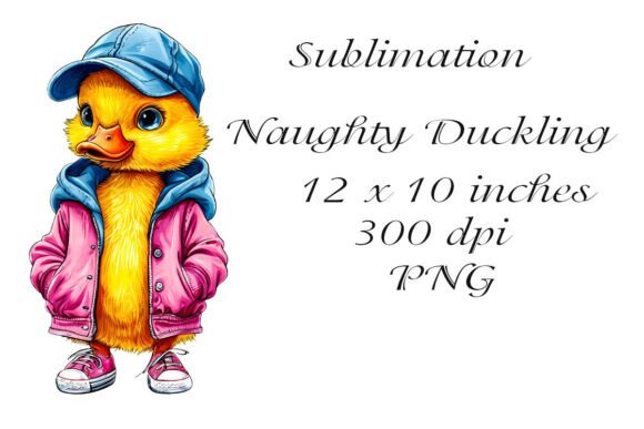 Sublimation of the Naughty Duckling PNG: A Creative Resource for Design Projects