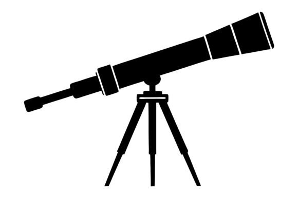 Telescop Silhouette Vector Design: Integrating Precision Graphics into Creative Workflows