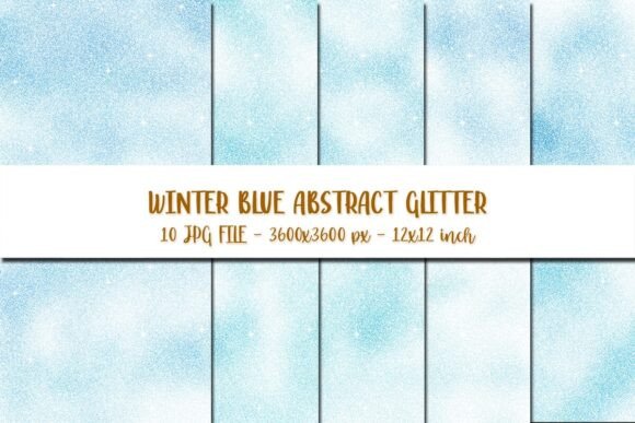 Winter Blue Abstract Glitter Background: Elevating Your Designs with Texture and Depth